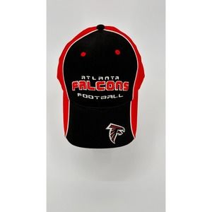NWOT Atlanta Falcons Baseball Cap Hat Red Black NFL Embroidered Adjustable